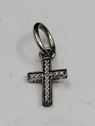 Pandora Sterling Silver Ale Sparkling Classic Cross Pendant ...