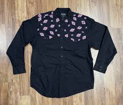 Vintage 1980's / 1990's Geometric and Solid Band / Grandad ...