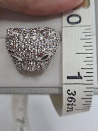 Cat Ring Sterling Silver CZ Designer Sonia Bitton Cat Lovers ...