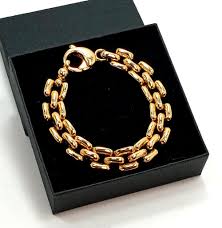 Vintage Retro Style Gold Tone Articulated Tank Track Brick ...