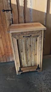 Buy Wood Trash Bin, Tiltout Trash Can Cabinet Amish Handmade ...