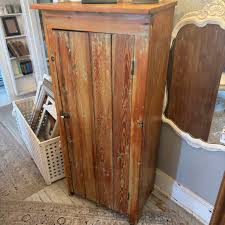Vintage Chippy Green/Natural Cabinet – Lucketts Store