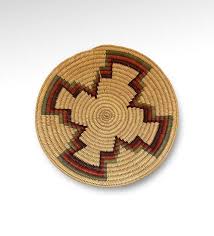 Papago Basket, Vintage, Colorful, Coiled, Native American ...