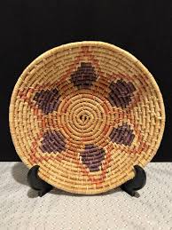 Vintage Handwoven Wicker Basket with | Mercari