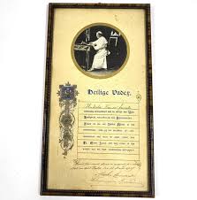 Vintage Antique Pope Pius XI Holy Blessing Dutch 1929 - Etsy