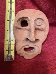 Unique Handmade Clay Head Sculpture Figures (2) One of a ...