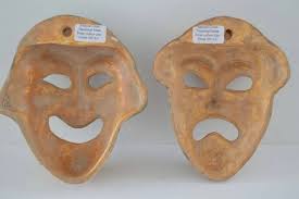 Ancient Greek theatrical Commedy Tragedy mask set quality ...