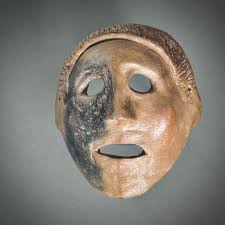 Two Pre-Columbian Clay Masks – San Francisco Tribal