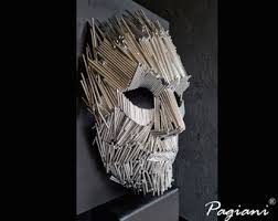 Metal Mask of Rods Sculpture Face Abstract Art Indoor Outdoor Abstract , Unique Garden Art, Modern Metal Sculpture, Home Decor by Pagiani - Etsy