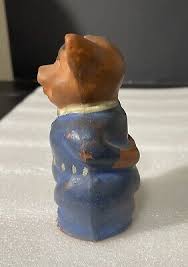 Antique Terra Cotta Pottery Anthropomorphic Pig Bank - Folk ...