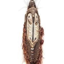 Large Papua New Guinea Tribal Mask – 81 Cm – Ceremonial ...
