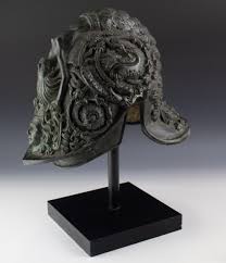 Sold at Auction: Filippo Negroli After Mermaid Bronze Helmet Statue