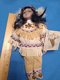 Vintage 1990s Native American Doll With Baby On Back ...