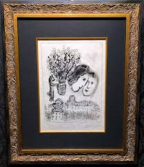 Double Visage Gris by Marc Chagall (1974) : Print ...
