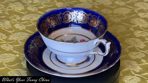 Paragon Cobalt Blue Red Gold Anemones DW Vintage Teacup Set - Etsy