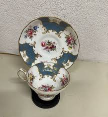 VINTAGE HAMMERSLEY & CO BONE CHINA CUP & SAUCER SET NUMBERED 2846 GOLD TRIMMED | eBay