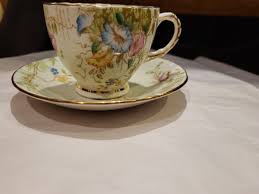 Sutherland China England Pink & Blue Morning Glories Teacup ...