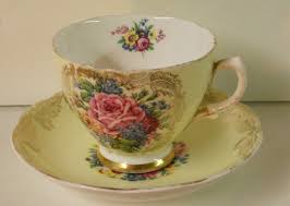 Vintage Imperial Fine Bone China 22kt Gold Edged Cup & Three ...