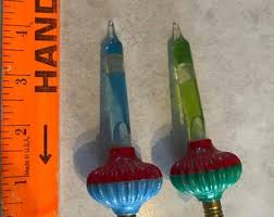 2 1950s Vintage Norma Blue Red Green Bi-color Biscuit Base ...