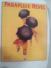 Leonetto Cappiello French Parapluie Revel Umbrellas Art Hard ...