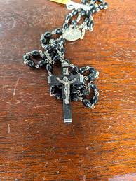 Handcrafted St. Scholastica Priory Black Cocoa Bead Rosary ...