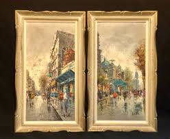 ANTONIO DEVITY A PAIR PARIS SCENERY 1901-1993 | eBay