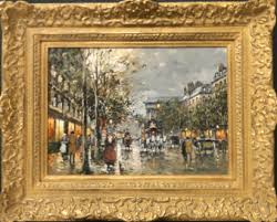 The Adobe Fine Art —Antoine Blanchard—"Boulevard de la Madeleine"