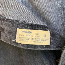 80s/90s Black Wrangler Jeans 33/29.5 Made in U.S.A 33” Waist ...