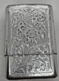 Vintage Fancy Aluminum Cigarette Pack Case - Park Industries ...