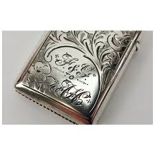 Sterling Silver Vesta Case – Birmingham 1906. For Sale at ...