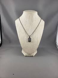 Vintage Sterling Silver Pendant & Chain - Etsy