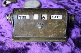 SUPER RARE WESPOINT MILITARY ACADEMY DESK PERPETUAL CALENDAR ...