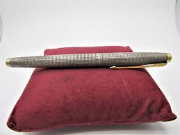 Vintage Rare 1960's Parker 75 Flat Top Sterling Crosshatch Pattern Fountain Pen | eBay