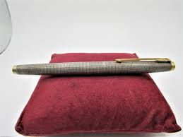 Vintage Rare 1960's Parker 75 Flat Top Sterling Crosshatch Pattern Fountain Pen | eBay
