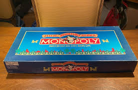 Vtg Parker Bros. Monopoly Deluxe Board Game Anniversary ...