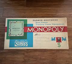 Vintage 1961 Monopoly Board Game by Parker Brothers ...