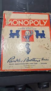 Parker Brothers 1930 Year Vintage Manufacture Board ...