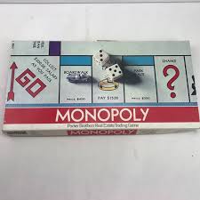 Vintage Parker Brother Monopoly Real Estate Trading Board ...