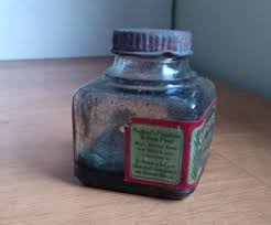 SANFORD INK EMB EARLY INK BOTTLE WITH LABEL SANFORD'S GREEN ...