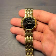 Vintage Gold old money Bangle watch vintage... | Depop