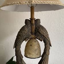Vintage Resin Double Parrot Lamp | eBay