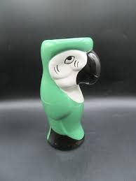 Ceramic Macaw Parrot 8” Vase light Green | eBay