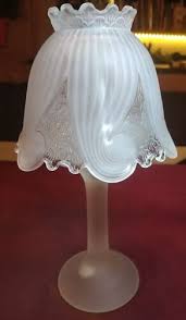 Partylite Vintage Clairmont Tealight Lamp Frosted Glass ...