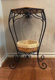 Longaberger Generations Plant Stand/End Table/Shelf w/1 ...