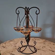 PartyLite | Accents | Elegant Black Metal Candle Holder ...