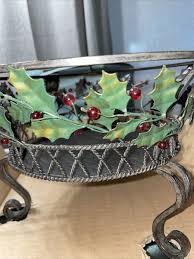 Partylite Holly Lites 3 Wick Holder Base Only With Original ...