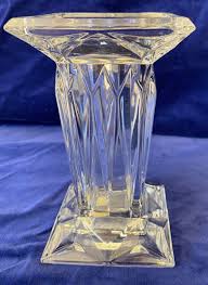 PartyLite Quad Prism Crystal Square Pedestal Pillar Candle ...