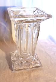 Partylite Heavy Prism Crystal Glass Candleholder Vase. 7 ...