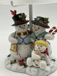 NEW IN BOX PartyLite "SNOWBELL FAMILY" Tealight Candle Lamp ...