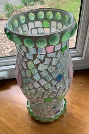 Pair of Mosaic Hurricane Candleholders - Etsy